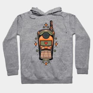 vintage phone tattoo style Hoodie